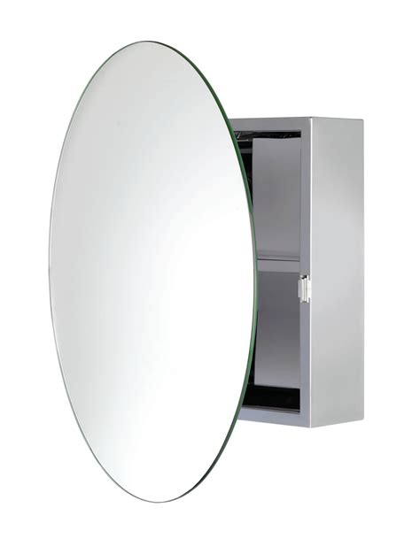 severn circular mirror stainless steel cabinet 50x50x11|WC836005 SEVERN CIRCULAR DOOR MIRROR CABINET .